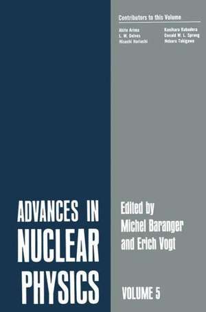 Advances in Nuclear Physics: Volume 5 de Michel Baranger
