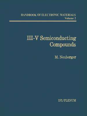 III–V Semiconducting Compounds de M. Neuberger