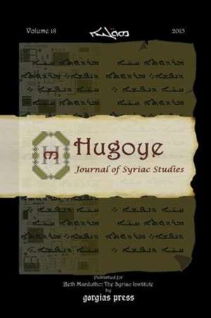 Hugoye: Journal of Syriac Studies (volume 18)