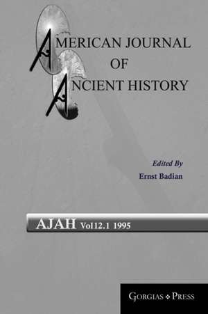 American Journal of Ancient History 12.1 de Ernst Badian