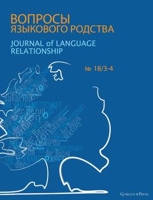 Journal of Language Relationship 18/3-4 de Vladimir Dybo