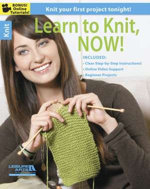 Learn to Knit, Now! de Leisure Arts