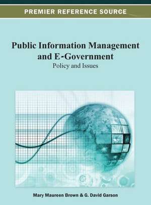 Public Information Management and E-Government de Mary Brown