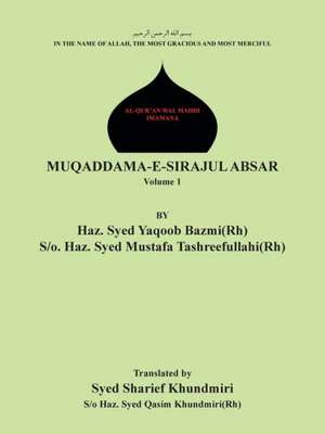 Muqaddama-E-Sirajul Absar de Syed Sharief Khundmiri