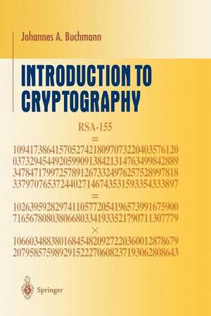 Introduction to Cryptography de Johannes Buchmann