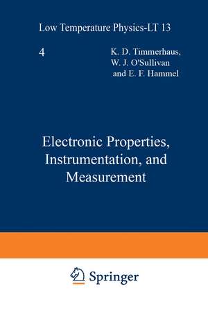 Electronic Properties, Instrumentation, and Measurement de K. D. Timmerhaus