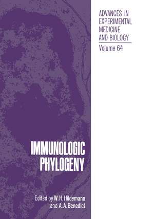 Immunologic Phylogeny de W. Hildemann