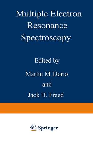 Multiple Electron Resonance Spectroscopy de M. M. Dorio