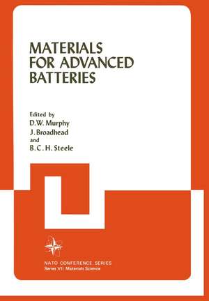 Materials for Advanced Batteries de D. Murphy