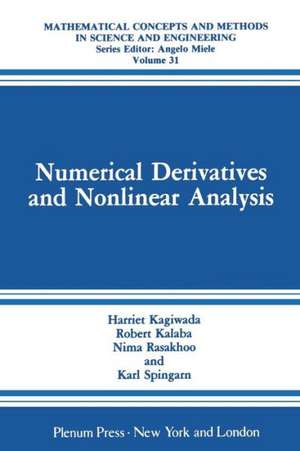 Numerical Derivatives and Nonlinear Analysis de Harriet Kagiwada