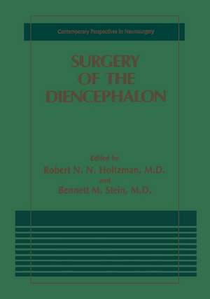 Surgery of the Diencephalon de Robert Holtzman