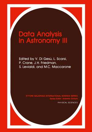 Data Analysis in Astronomy III de V. di Gesù