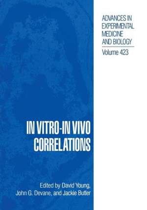 In Vitro-In Vivo Correlations de David B. Young