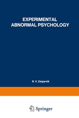 Experimental Abnormal Psychology de B. Zeigarnik