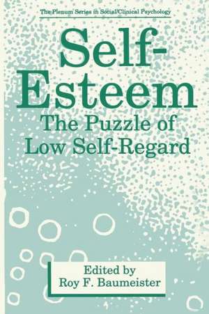 Self-Esteem: The Puzzle of Low Self-Regard de Roy F. Baumeister