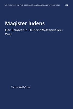 Magister Ludens de Christa Wolf Cross