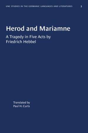 Herod and Mariamne de Friedrich Hebbel