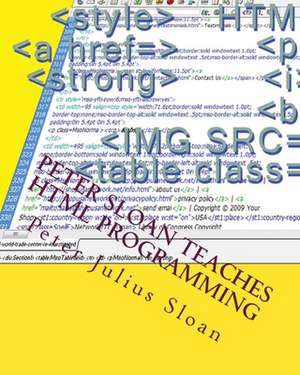 Peter Sloan Teaches HTML Programming de Sloan, Peter Julius