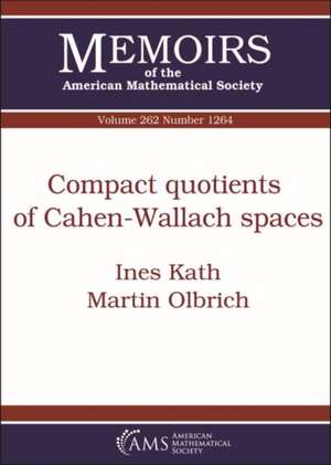 Compact Quotients of Cahen-Wallach Spaces de Martin Olbrich