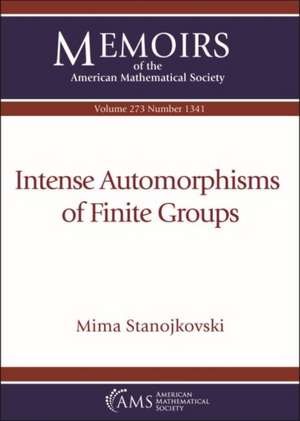 Intense Automorphisms of Finite Groups de Mima Stanojkovski