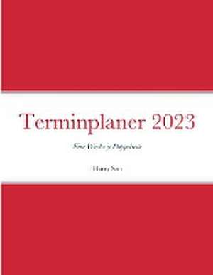 Terminplaner 2023 de Harry Son