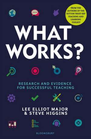 What Works?: Research and evidence for successful teaching de Lee Elliot Major