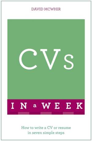 CVS in a Week de David McWhir