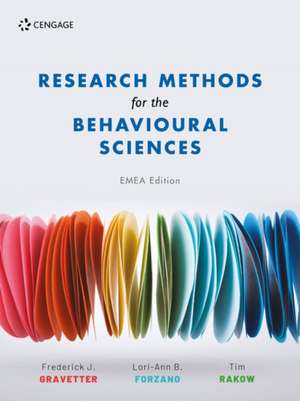 Rakow, T: Research Methods For The Behavioural Sciences de Tim (Reader at Kings College London) Rakow