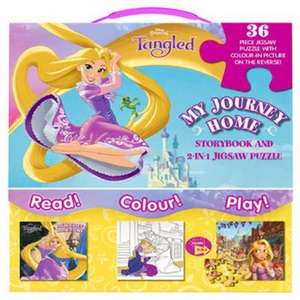 Disney Princess Tangled My Journey Home Storybook and 2-in-1 Jigsaw Puzzle de Parragon