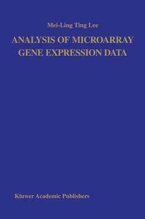 Analysis of Microarray Gene Expression Data de Mei-Ling Ting Lee