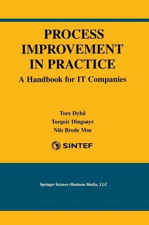 Process Improvement in Practice: A Handbook for IT Companies de Tore Dybå