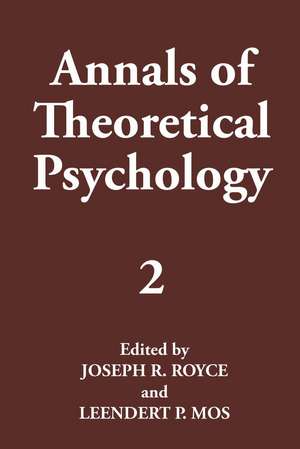 Annals of Theoretical Psychology: Volume 2 de Joseph R. Royce