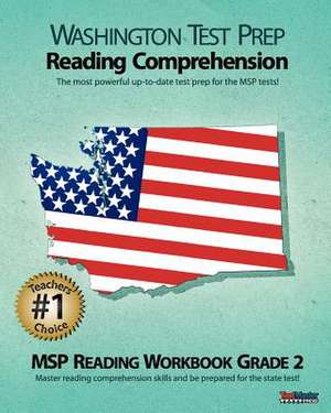 Washington Test Prep Reading Comprehension Msp Reading Workbook Grade 2 de Test Master Press Washington