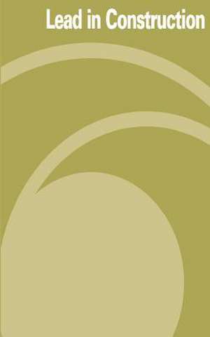 Lead in Construction de U. S. Department of Labor