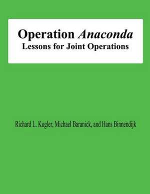 Operation Anaconda de Richard L. Kugler