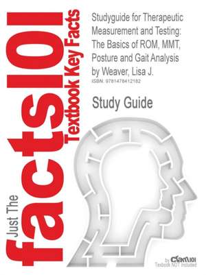 Studyguide for Therapeutic Measurement and Testing de Cram101 Textbook Reviews