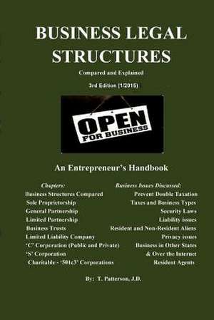 Business Legal Structures de T. Patterson J. D.