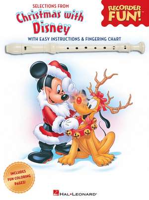 Christmas with Disney: Selections from Recorder Fun! de Hal Leonard Publishing Corporation