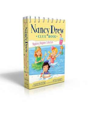 Nancy Drew Clue Book Mystery Mayhem Collection Books 1-4: Pool Party Puzzler; Last Lemonade Standing; A Star Witness; Big Top Flop de Carolyn Keene