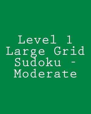 Level 1 Large Grid Sudoku - Moderate de Mark Brightwell