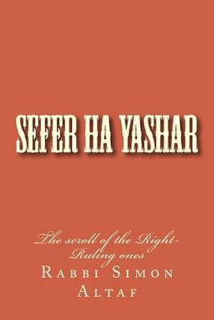 Sefer Ha Yashar de Rabbi Simon Altaf