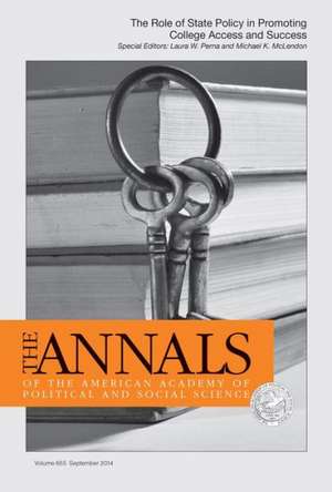 The Role of State Policy in Promoting College Access and Success de Michael K. McLendon