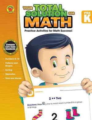 Your Total Solution for Math, PreK de Brighter Child