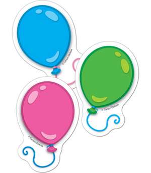 Balloons Mini Cut-Outs de Carson-Dellosa Publishing