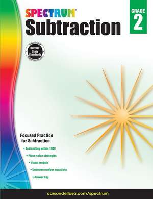 Subtraction, Grade 2 de Spectrum