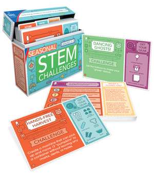 Seasonal Stem Challenges Learning Cards de Carson Dellosa Education