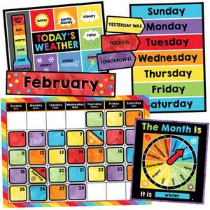 Celebrate Learning Calendar Bulletin Board Set de Carson-Dellosa Publishing