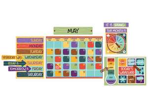 Nature Explorers Calendar Bulletin Board Set de Carson-Dellosa Publishing