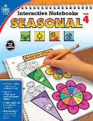 Interactive Notebooks Seasonal, Grade 4 de Carson Dellosa Education