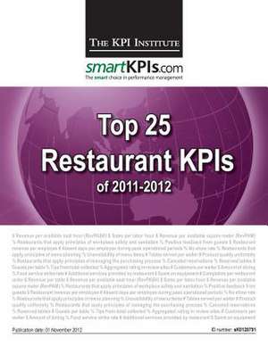 Top 25 Restaurant Kpis of 2011-2012 de The Kpi Institute